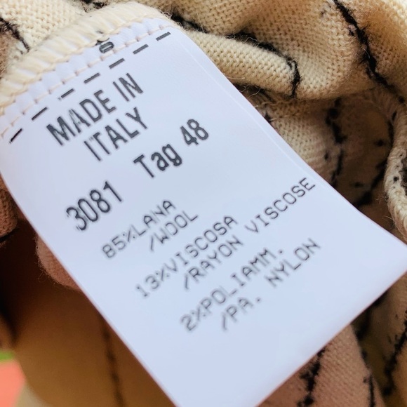 Stizzoli made in Italy sleeveless wool lace V-neck tank top 14 - Picture 6 of 9